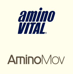 Imagem da seção AminoVital® e AMINOMOV™: linhas de suplementação da Ajinomoto!